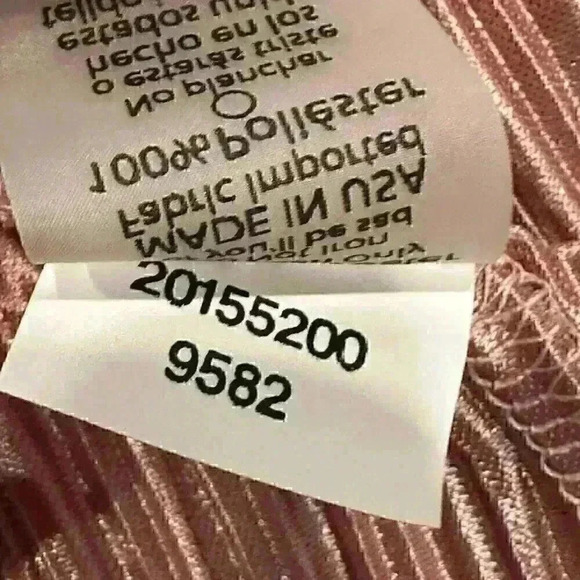 NWT LuLaRoe Women's Size Medium Shirley Kimono Solid Rose Gold Vertical Stripes - Picture 7 of 11